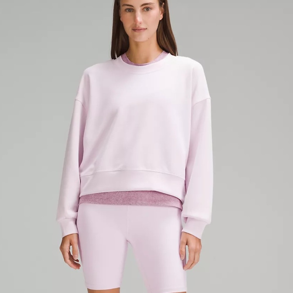 Lululemon softstreme perfectly oversized cropped crew